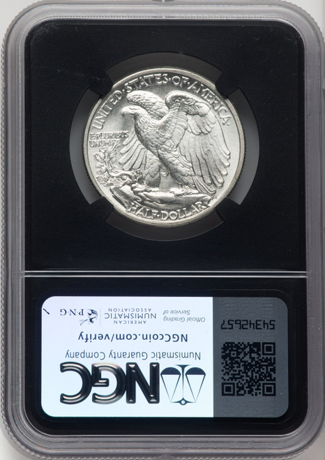 1941 50C Mike Castle Blk Core Franklin Series Walking Liberty Half Dollar NGC MS67 (769484007)