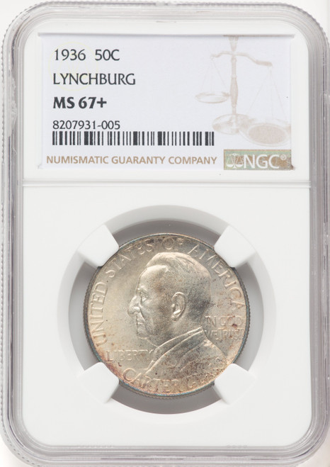 1936 50C Lynchburg Commemorative Silver NGC MS67+ (769601009)