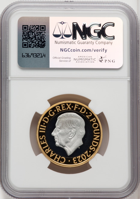 Charles III gilt-silver Proof Piefort “JRR Tolkien – 50th Anniversary of Death” 2 Pounds 2023 PR70 Ultra Cameo NGC World Coins NGC MS70 (518664017)