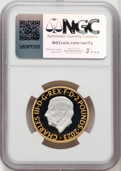 Charles III gilt-silver Proof Piefort “JRR Tolkien – 50th Anniversary of Death” 2 Pounds 2023 PR70 Ultra Cameo NGC World Coins NGC MS70 (518664040)