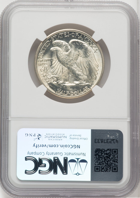 1939-D 50C Walking Liberty Half Dollar NGC MS67 (518784194)