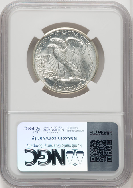 1943-D 50C Walking Liberty Half Dollar NGC MS67 (765852014)