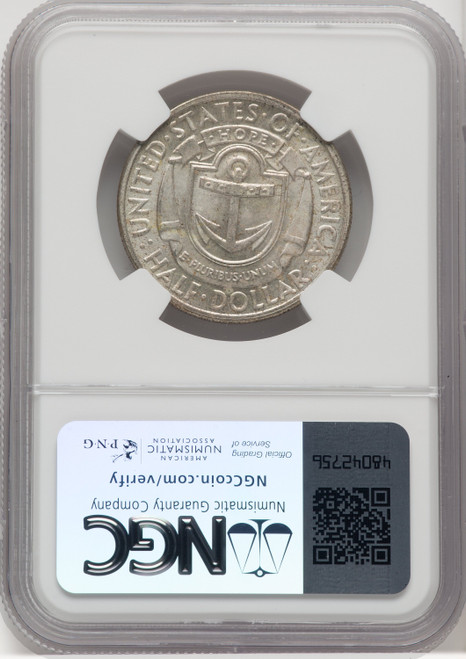 1936-S 50C Rhode Island Commemorative Silver NGC MS67 (768671073)