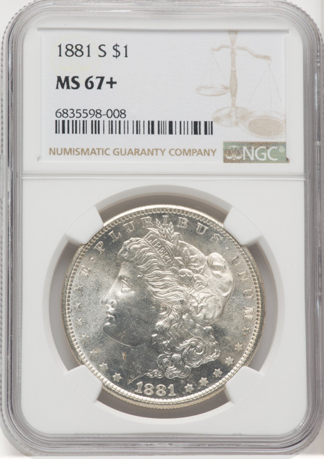 1881-S $1 Morgan Dollar NGC MS67+ (768795002)