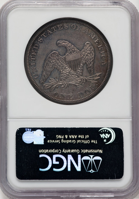 1860 S$1 Seated Dollar NGC MS65 (768930008)