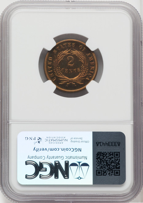 1869 2C RB Proof Two Cent Pieces NGC PR66 (766824001)