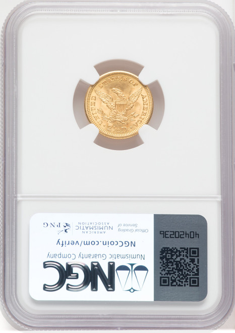 1907 $2.50 Liberty Quarter Eagle NGC MS66 (766877010)