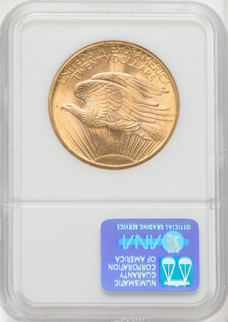 1908 NM $20 Wells Fargo Saint-Gaudens Double Eagle NGC MS67 (766879067)