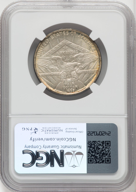 1935 50C Arkansas Commemorative Silver NGC MS67 (766879083)