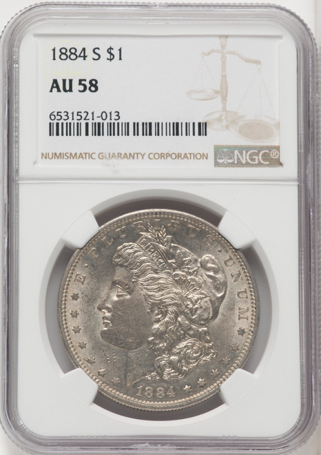 1884-S $1 Morgan Dollar NGC AU58 (506018002)