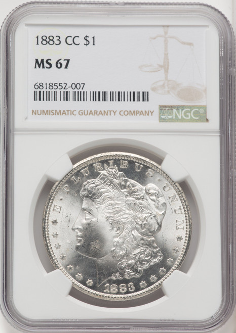 1883-CC $1 Morgan Dollar NGC MS67 (518894022)