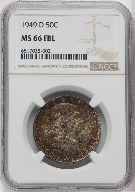 1949-D 50C FL Franklin Half Dollar NGC MS66 (518925025)