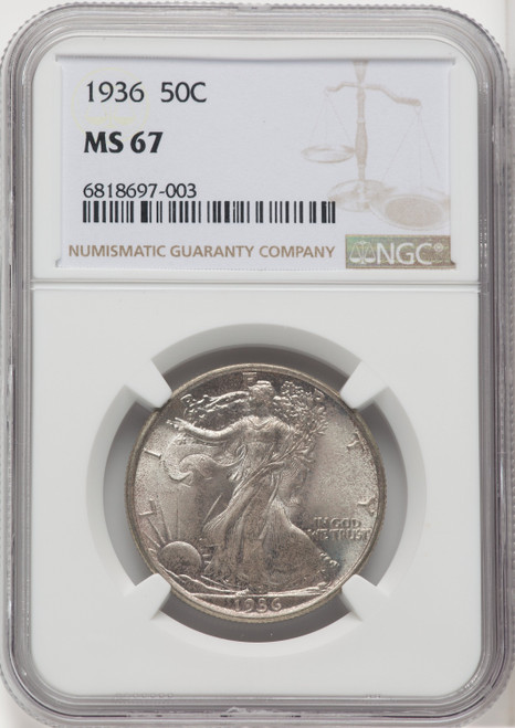 1936 50C Walking Liberty Half Dollar NGC MS67 (518973121)