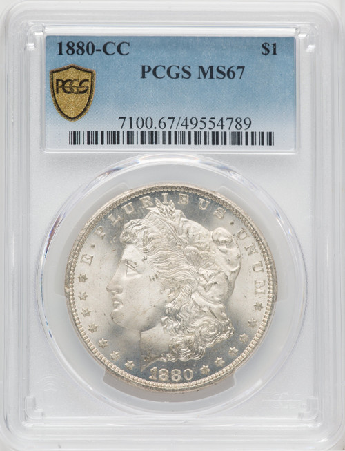 1880-CC Morgan Dollar PCGS MS67