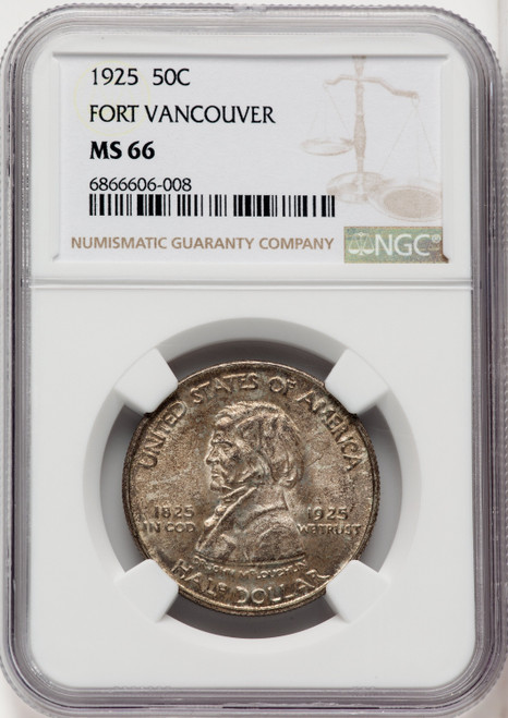 1925 50C Vancouver Commemorative Silver NGC MS66 (768119044)