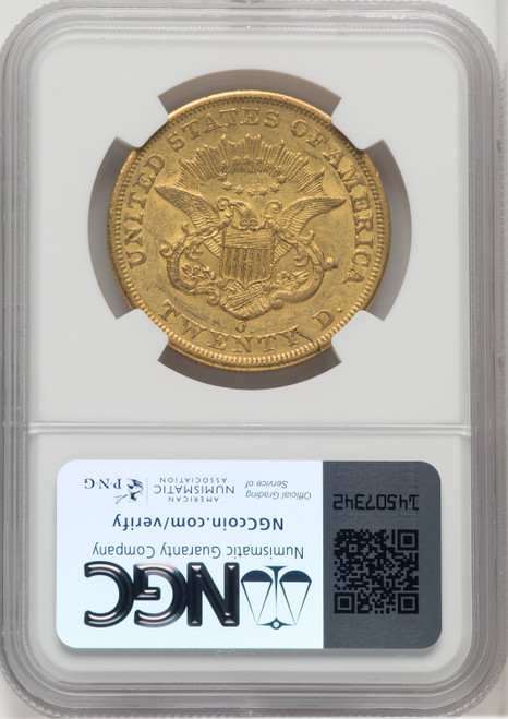 1851-O $20 Liberty Double Eagle NGC AU55 (764026088)