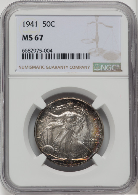 1941 50C Walking Liberty Half Dollar NGC MS67 (764290017)