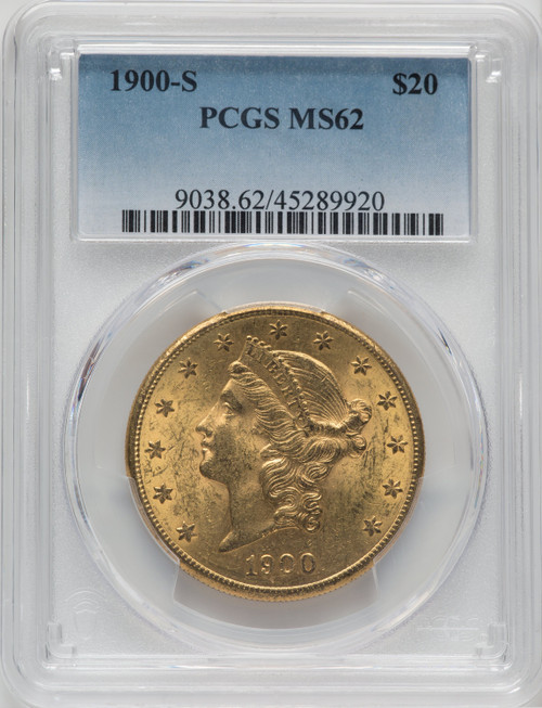 1900-S $20 Liberty Double Eagle PCGS MS62 (171312932)