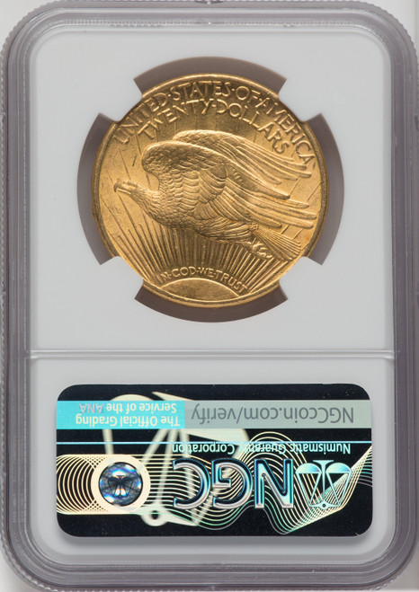 1911-S $20 Saint-Gaudens Double Eagle NGC MS62 (171359023)