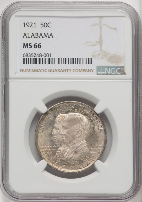 1921 50C Alabama Commemorative Silver NGC MS66 (766104006)