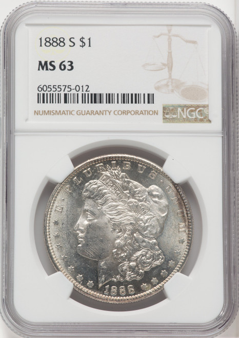 1888-S $1 Morgan Dollar NGC MS63 (766345024)