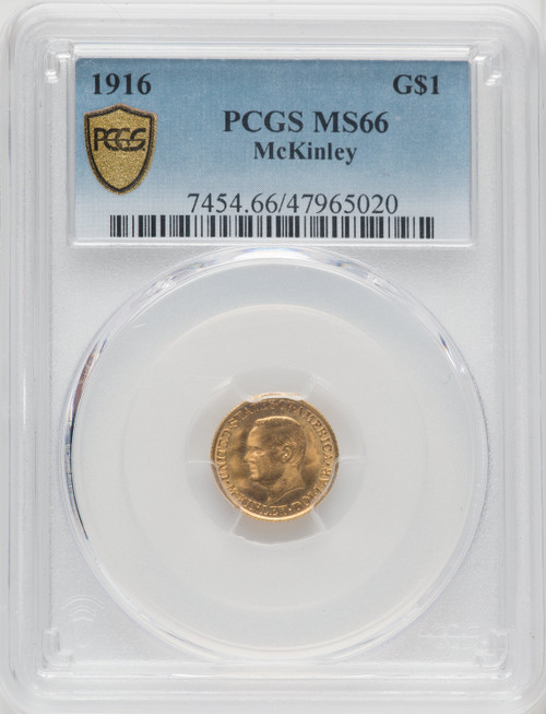 1916 G$1 McKinley Commemorative Gold PCGS MS66 (765367045)