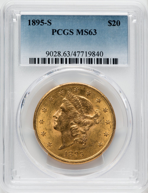 1895-S $20 Liberty Double Eagle PCGS MS63 (171380061)