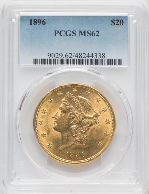 1896 $20 Liberty Double Eagle PCGS MS62 (171389007)