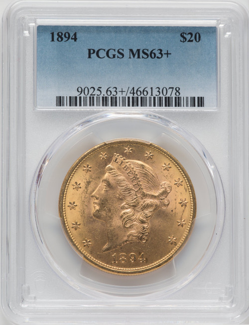 1894 $20 Liberty Double Eagle PCGS MS63+ (173695024)