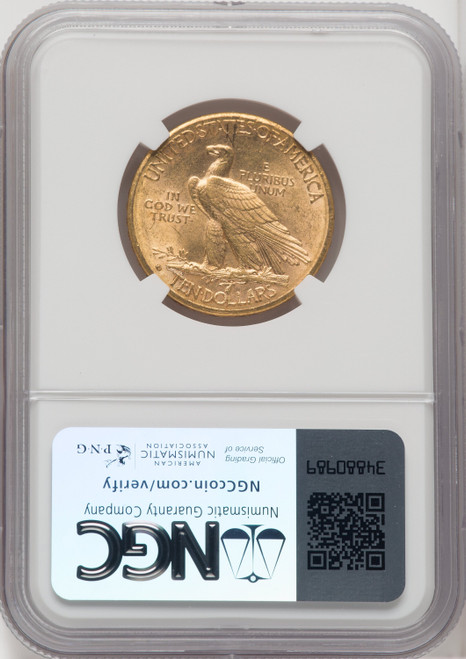 1910-D $10 Indian Eagle NGC MS62 (173882425)