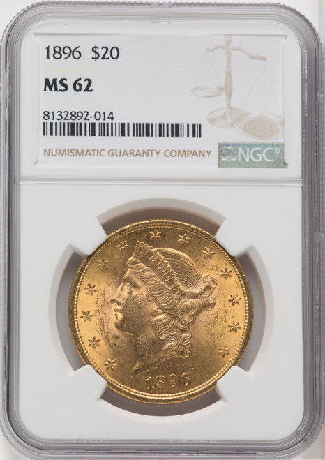 1896 $20 Liberty Double Eagle NGC MS62 (173918068)