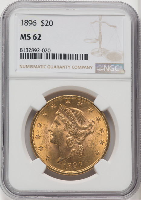 1896 $20 Liberty Double Eagle NGC MS62 (173918080)