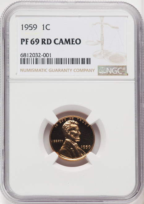 1959 1C CA Proof Lincoln Cent NGC PR69 (519097195)