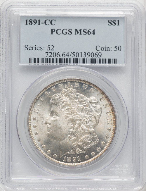1891-CC $1 Morgan Dollar PCGS MS64 (519159025)