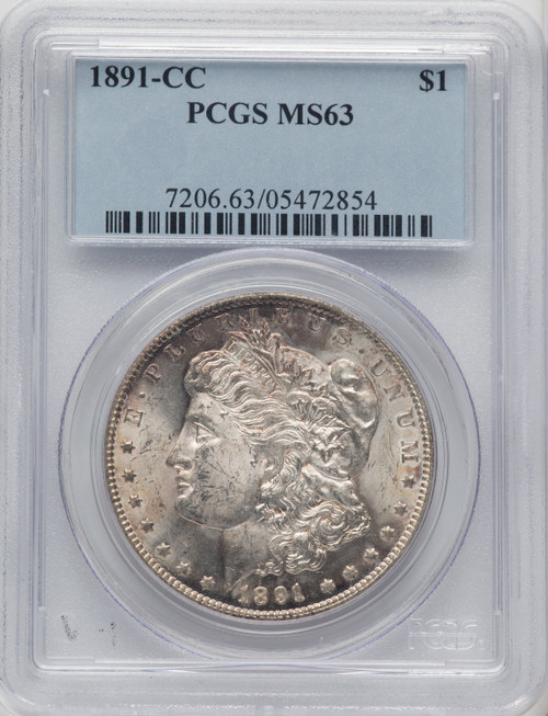 1891-CC Morgan Dollar PCGS MS63