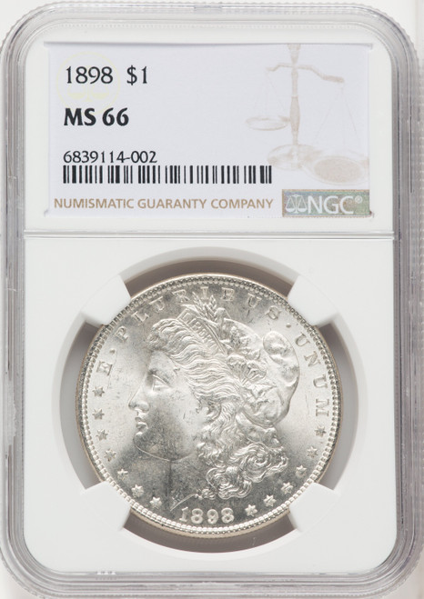 1898 $1 Morgan Dollar NGC MS66 (519272022)