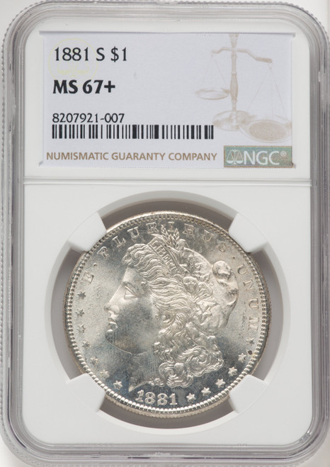 1881-S $1 Morgan Dollar NGC MS67+ (519347004)