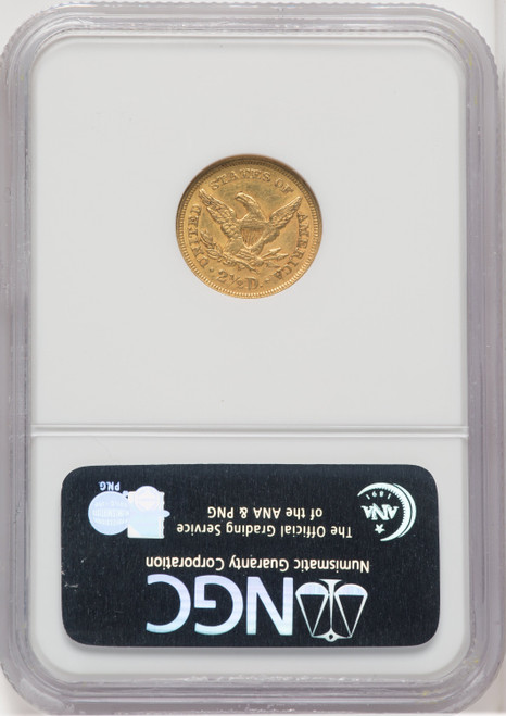 1852 $2.50 Liberty Quarter Eagle NGC MS61 (519409190)