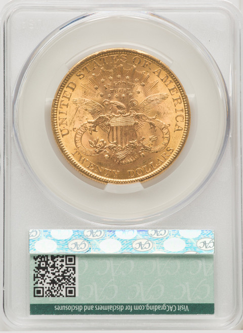 1895 $20 Liberty Double Eagle CACG MS62 (571935024)