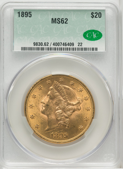 1895 $20 Liberty Double Eagle CACG MS62 (571935025)