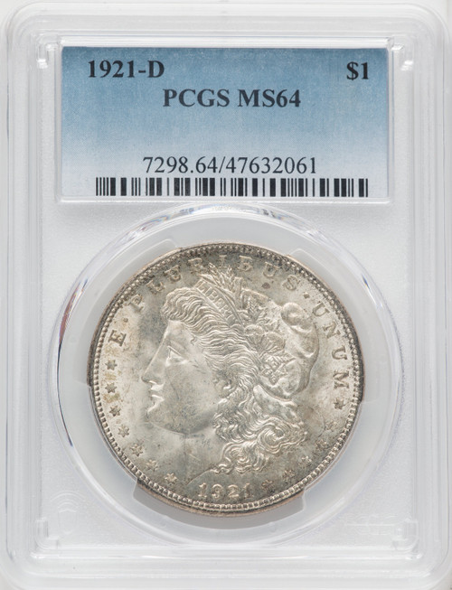 1921-D $1 Morgan Dollar PCGS MS64 (765654013)