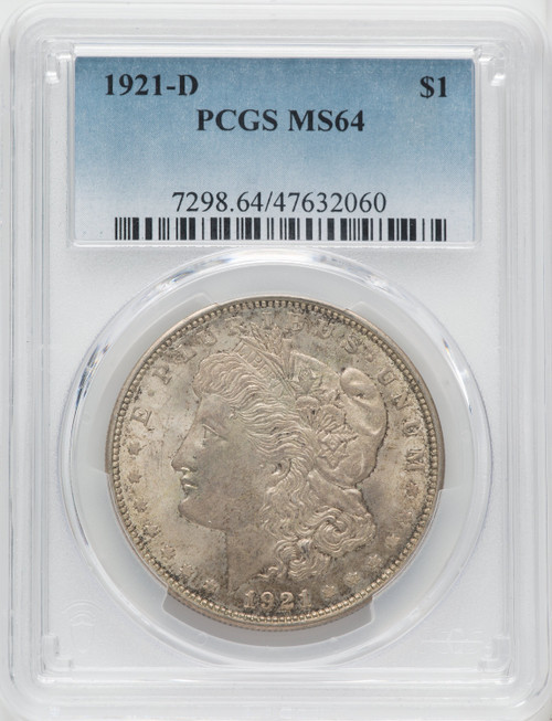 1921-D $1 Morgan Dollar PCGS MS64 (765654016)