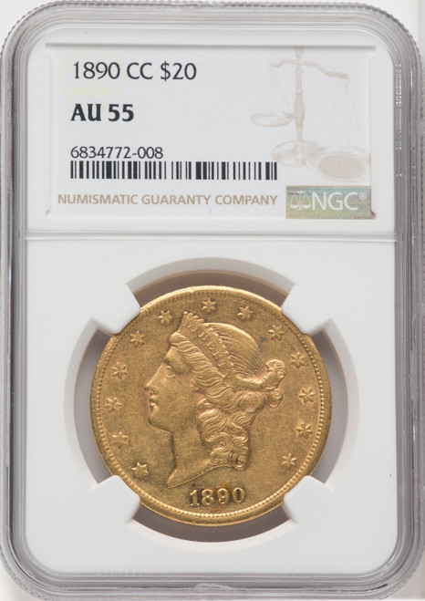 1890-CC $20 Liberty Double Eagle NGC AU55 (765748009)