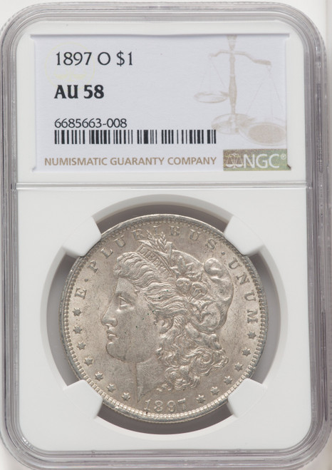 1897-O $1 Morgan Dollar NGC AU58 (765038083)