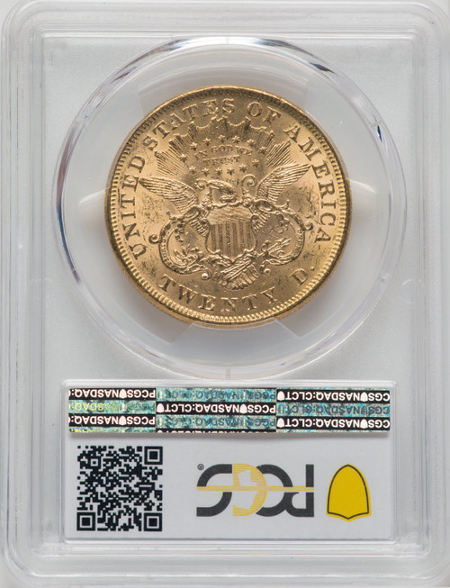 1873 $20 OPEN 3 Liberty Double Eagle PCGS MS61 (505024025)