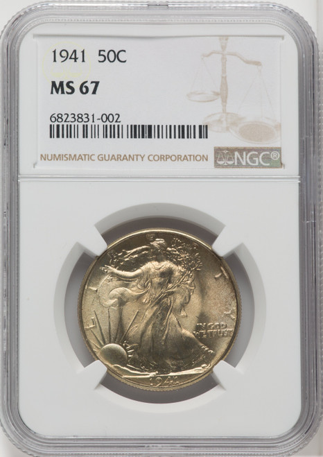 1941 50C Walking Liberty Half Dollar NGC MS67 (505854003)