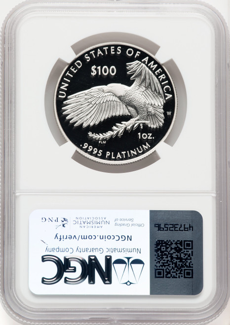 2020-W $100 One Ounce Platinum Eagle Happiness PRDC Brown Label NGC PF70 (767764022)