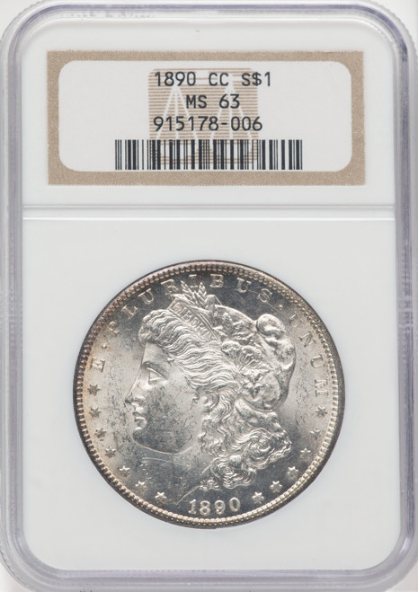 1890-CC $1 Morgan Dollar NGC MS63 (768200007)