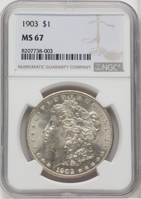 1903 $1 Morgan Dollar NGC MS67 (768242012)