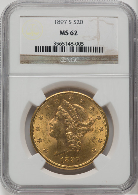 1897-S $20 Liberty Double Eagle NGC MS62 (759320029)